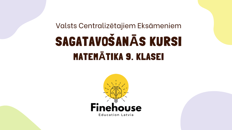 9. klases matemātikas pilns kurss ar nodarbību ieakstiem (8 nodarbības)