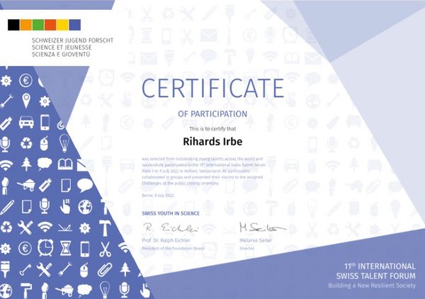 Certificate or conference image